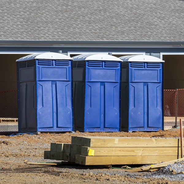 what is the maximum capacity for a single portable toilet in Winston NM